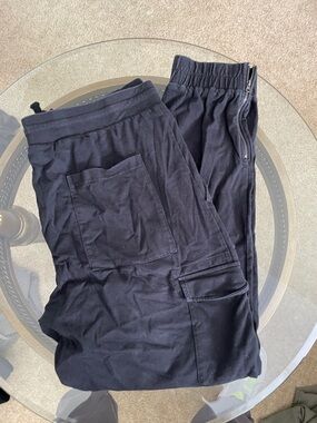 UGG Men's Black Cargo Joggers with Elastic Waist